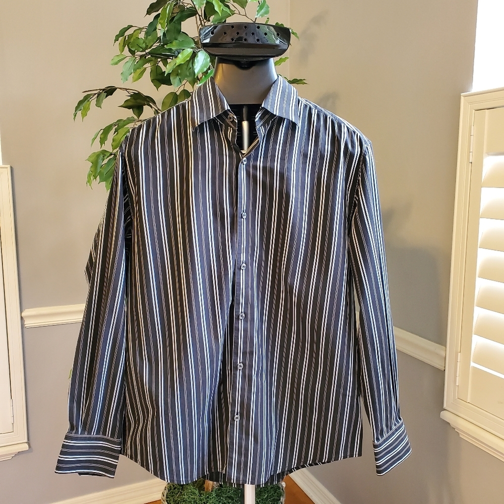 Mens (L) Long Sleeve Button Down Shirt